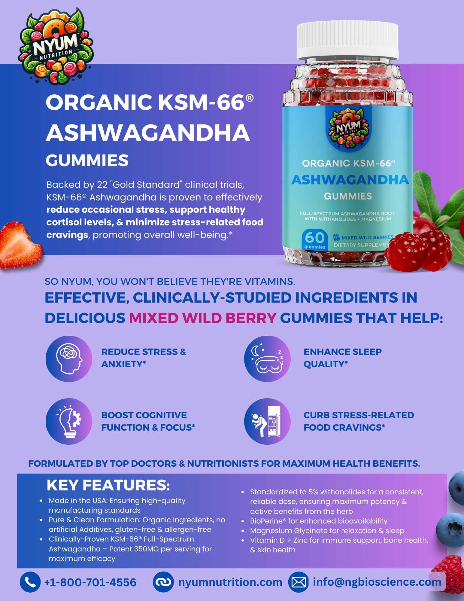 Organic KSM-66® Ashwagandha Gummies